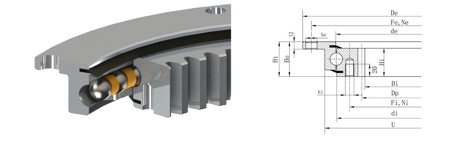 法蘭式轉(zhuǎn)盤軸承的特點(diǎn)及用途是什么？在安裝過(guò)程中有哪些問(wèn)題？